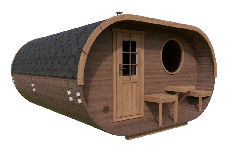Ovale Sauna 1 mit Terrasse (4,2x4) - Image 3